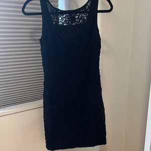 Elegant Black Lace Dress